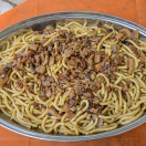 STROZZAPRETI WITH FUNGHI E SALSICCE